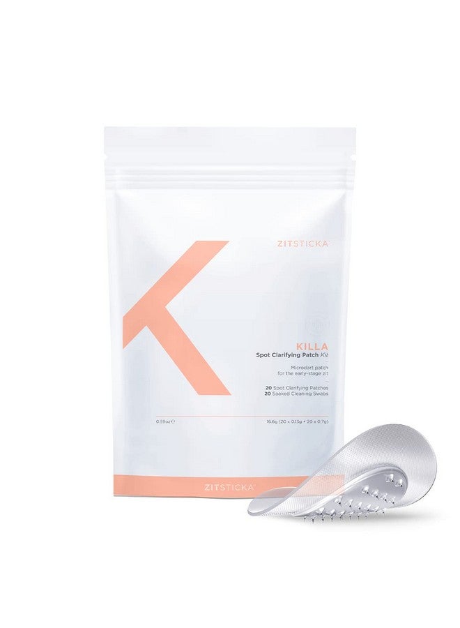 ZITSTICKA Killa Kit Selfdissolving Microdart Acne Pimple Patch For Zits And Blemishes Spot Targeting For Blind Earlystage Hardtoreach Zits For Face And Skin (20 Pack) - Image 1