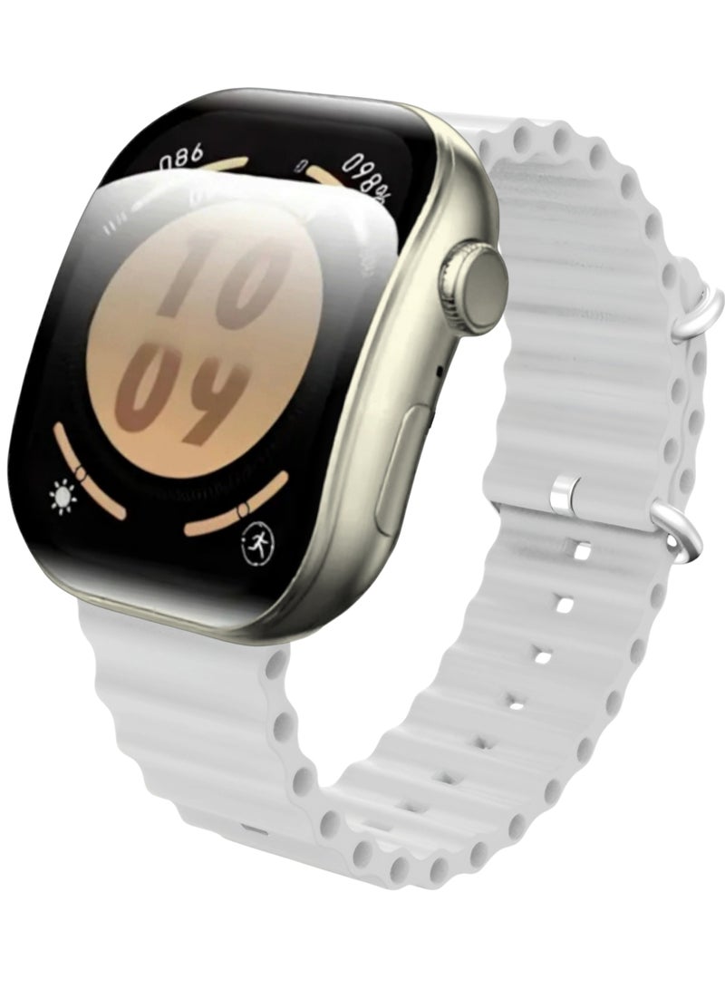 X10 Pro 3 Curved Screen Smart Watch NFC Bluetooth Wireless Charging (White) - Image 1