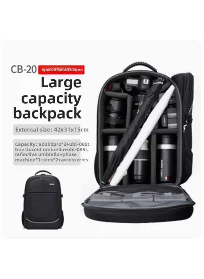 Generic - Shenniu Studio Lamp Case Protection Case Outside Photograph Lamp Flash Photograph Studio Equipment Outdoor Portable Portable-Color:CB-05 Package - Image 1