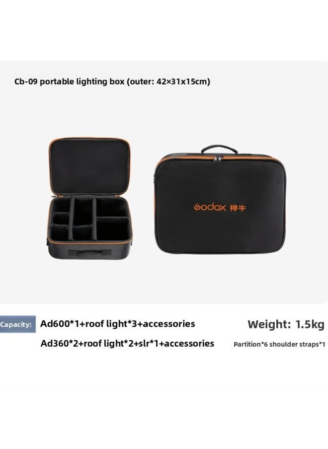 Generic - Shenniu Studio Lamp Case Protection Case Outside Photograph Lamp Flash Photograph Studio Equipment Outdoor Portable Portable-Color:CB-05 Package - Image 1