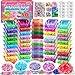 YOPINSAND 50 Pack DIY Slime Kit Slime Making Kit for Girls Crystal Clear Slime Premade Slime with Addins Foam Balls Glitters Slime Party Favors Gift Toys for Kids 312 - Image 3