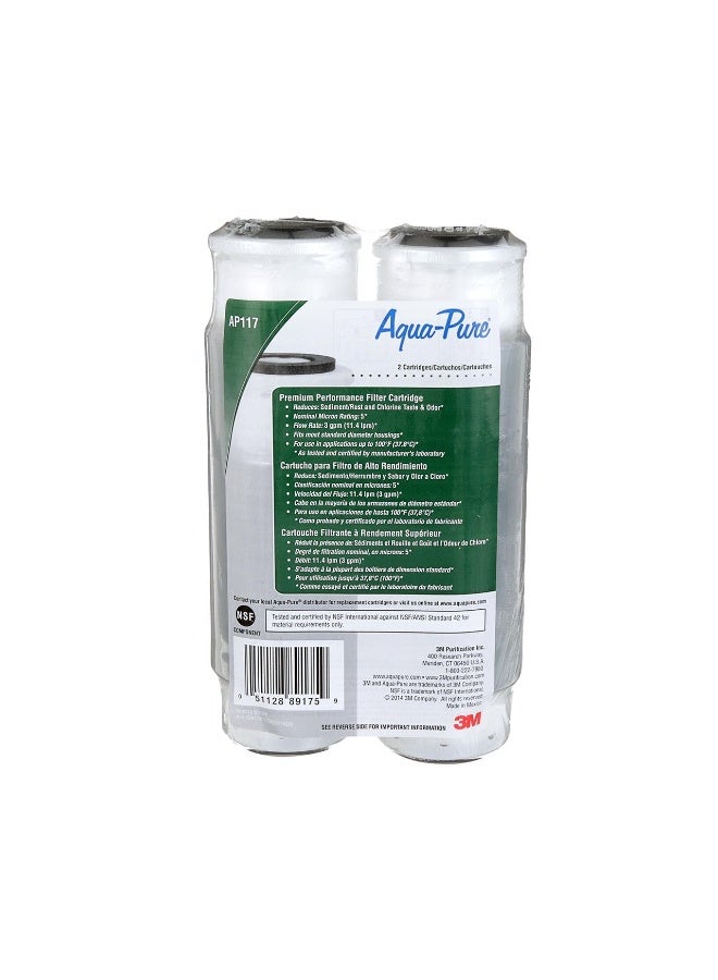 Aqua pure فلتر استبدال قياسي للمنزل بالكامل موديل AP117NP 5541705 من أكوا-بيور (عبوة من 2) - Image 1