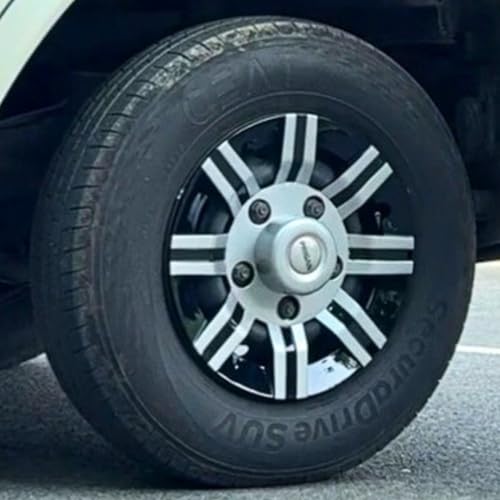 PRIGAN Wheel Cover for Force Cars 15 Inch Silver Black Wheel Cap (15 Inch) (Set of 4 Pcs) (Press Fitting) Model- Force T4-15 - Image 4