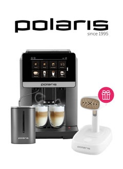 Polaris Bundel, Buy Polaris Smart coffee machine 2080 IQHome Wi-Fi Get Polaris Compact Steamer 2277 for free  - Image 1