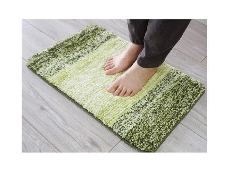 BIRZAR Home Microfiber Striped Rectangle Shaped AntiSkid Bath Mats Soft Super Absorbent Mats for Shower Washable NonSlip QuickDrying MatsPack of 1 - Image 4