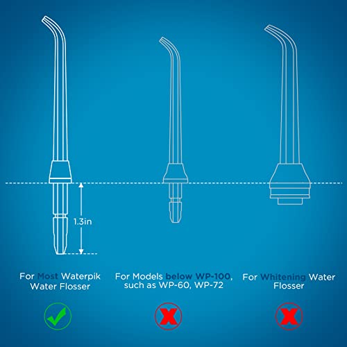FreFeel Replacement Heads for Waterpik, Replacement Picks for Water Pik Water Flosser (6 Tongue Cleaner Tips) - Image 2