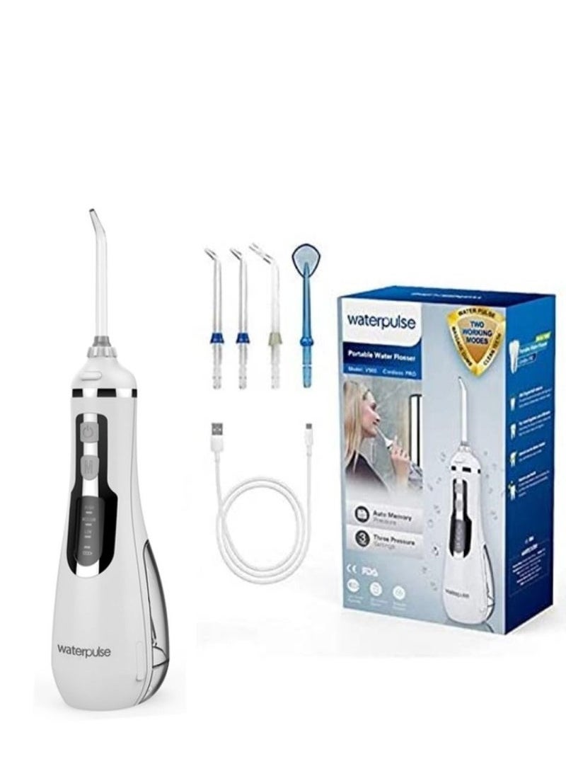 waterpluse Waterpulse V500 Cordless Oral Portable Irrigator Water Flosser Travel Massage Clean Flossing Dental  - Image 1