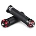 NIBBI Motorcycle Hand Grips Racing CNC Aluminum Soft Rubber Handlebar78 Handle Grips for ATV GY6 Scooter Red - Image 2