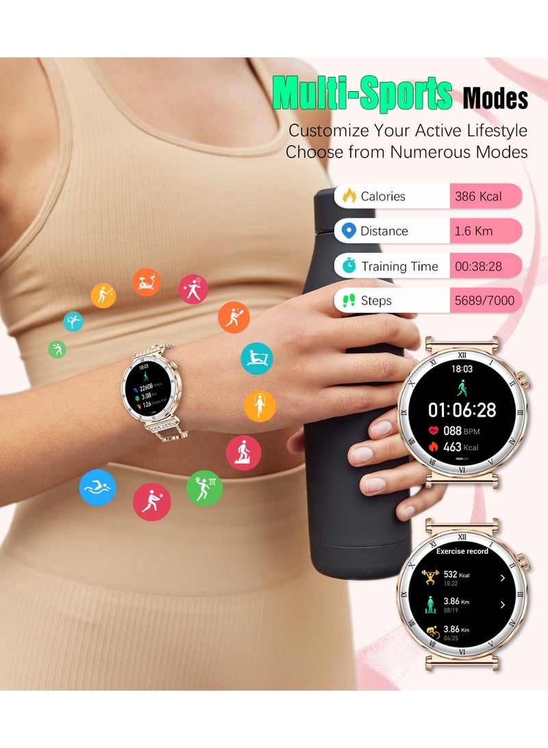 RollsTimi  Ladies/Women's Smart Wearable Watch, Multiple Sports Modes, DIY Personalized Dial, IP67 Waterproof, Unique Design, Smartwatch RT-i222 - Image 3