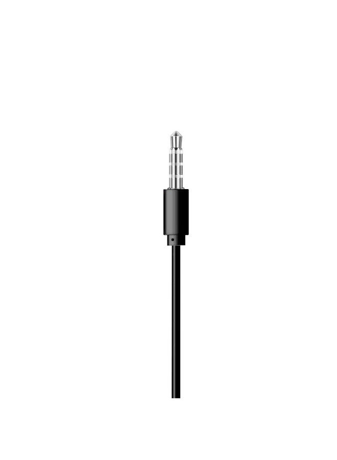 Newmine Nm-lk06 Semi In-ear Wired Headphones With Remote Control, Mobile Phone Headphones, Music Headphones, 3.5mm Jack, Compatible With Computers, Laptops And Smartphones, Black - Image 4