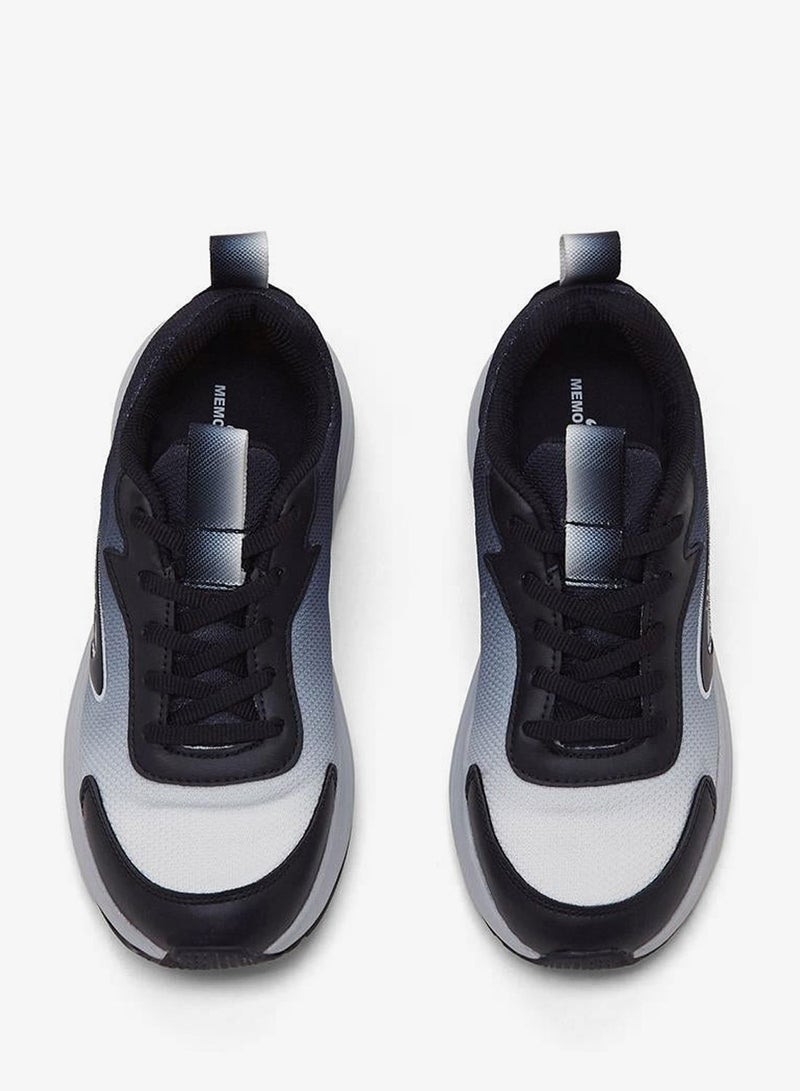 CAMPUS Kids Black Classic Low-Top Sneakers, Contrast Look Shoes with Comfortable Sole for All-Day Fun - Image 4