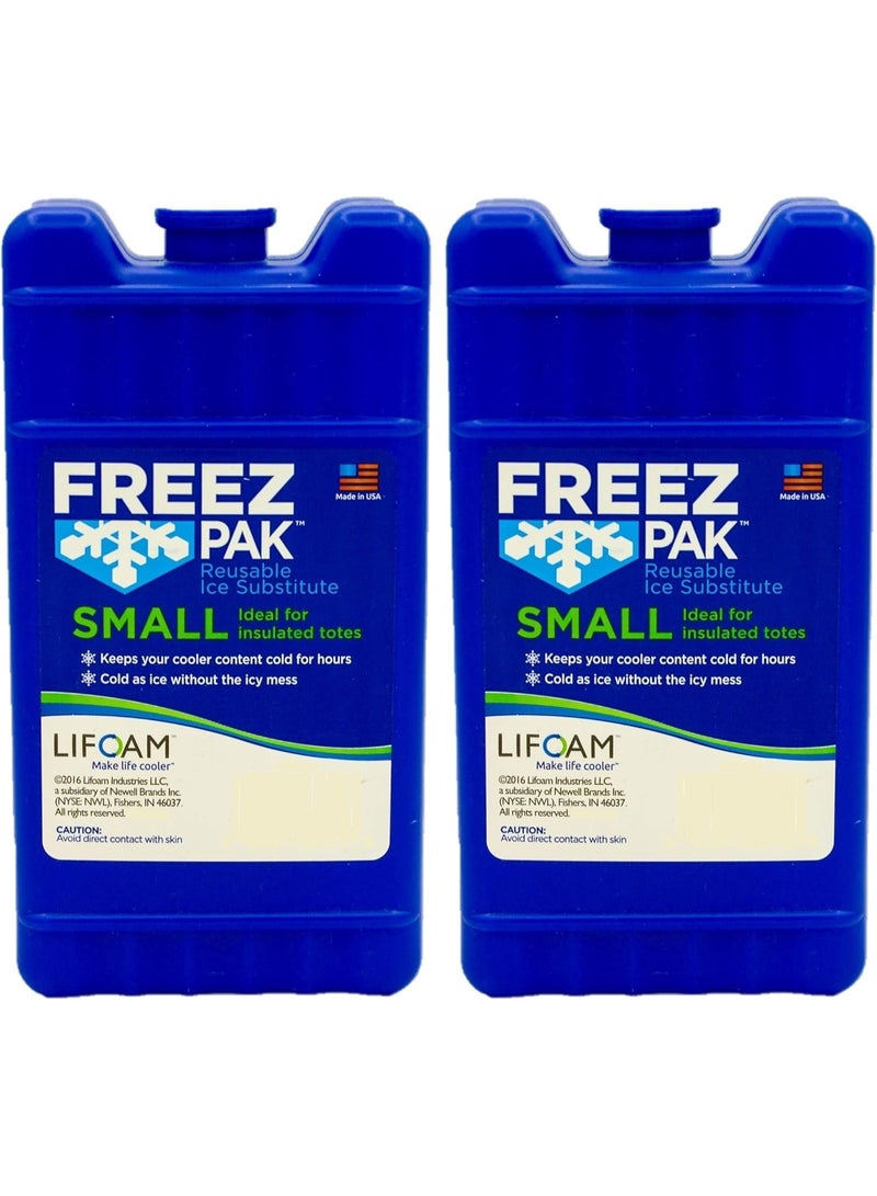 Freez Pak Reusable Ice Pack (2 Pack) Ice Packs for Lunch Bags and Coolers