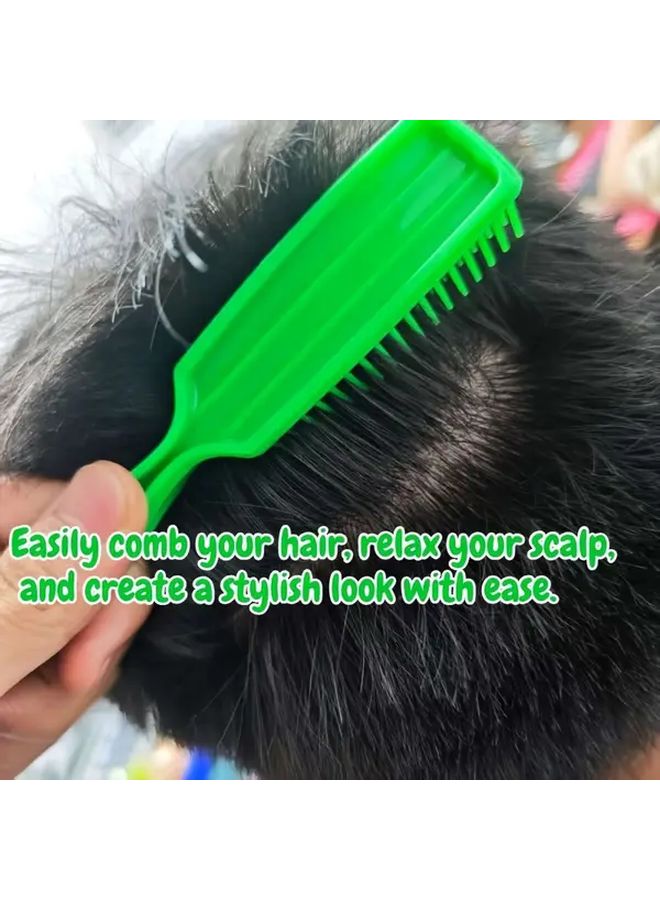 12pcs Heavy Duty Hair Brush Set Salon Style Massager Wet Dry Use Random Color - Image 5