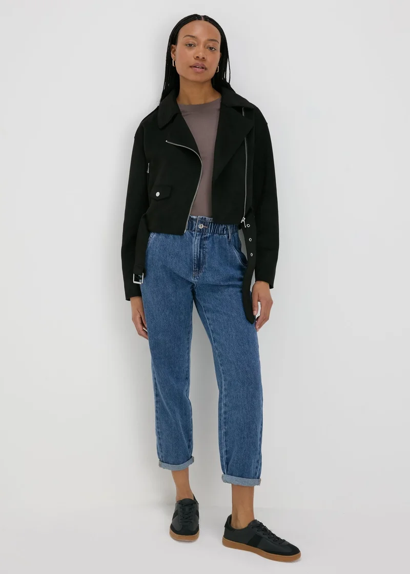 ماتلان Midwash Blue Paperbag Jeans