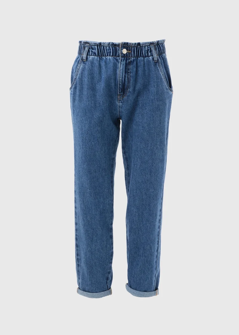 ماتلان Midwash Blue Paperbag Jeans