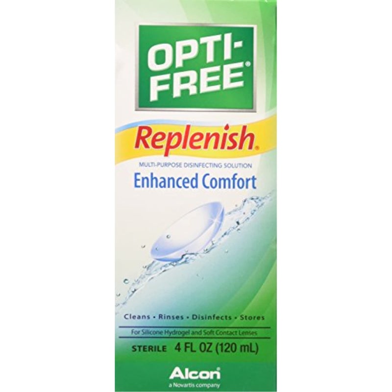 Opti-Free replenish solution for contact lenses 4 Fl oz - Image 1