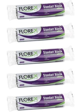 Florex Standard Large Size Garbage Bag Black 65 x 80 cm 5 x 10 Packs  - Image 1