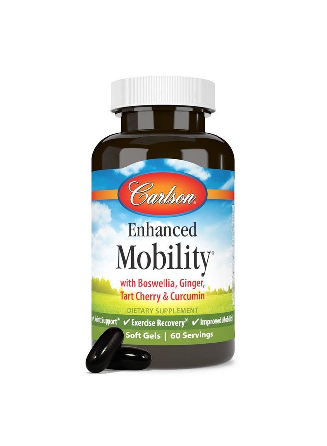 Carlson - Enhanced Mobility, Botanical Joint Support, Boswellia, Tart Cherry, Curcumin, Ginger, 120 Softgels - Image 5