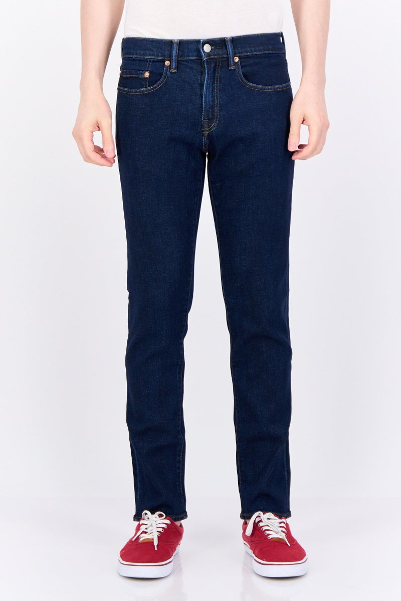 GAP جينز ضيق للرجال بلون أزرق داكن قابل للتمدد - Image 1