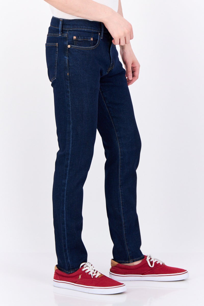 GAP جينز ضيق للرجال بلون أزرق داكن قابل للتمدد - Image 2