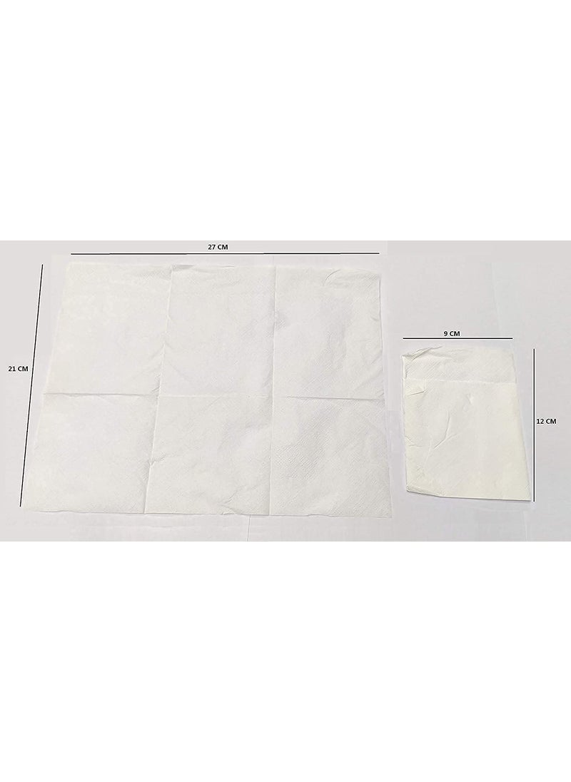 AMIGOS STORE - Amigos Store Double Side Table Top LFold Tissue Paper Napkin 20 Packet Only Tissue Paper Napkin Refill20 - Image 1
