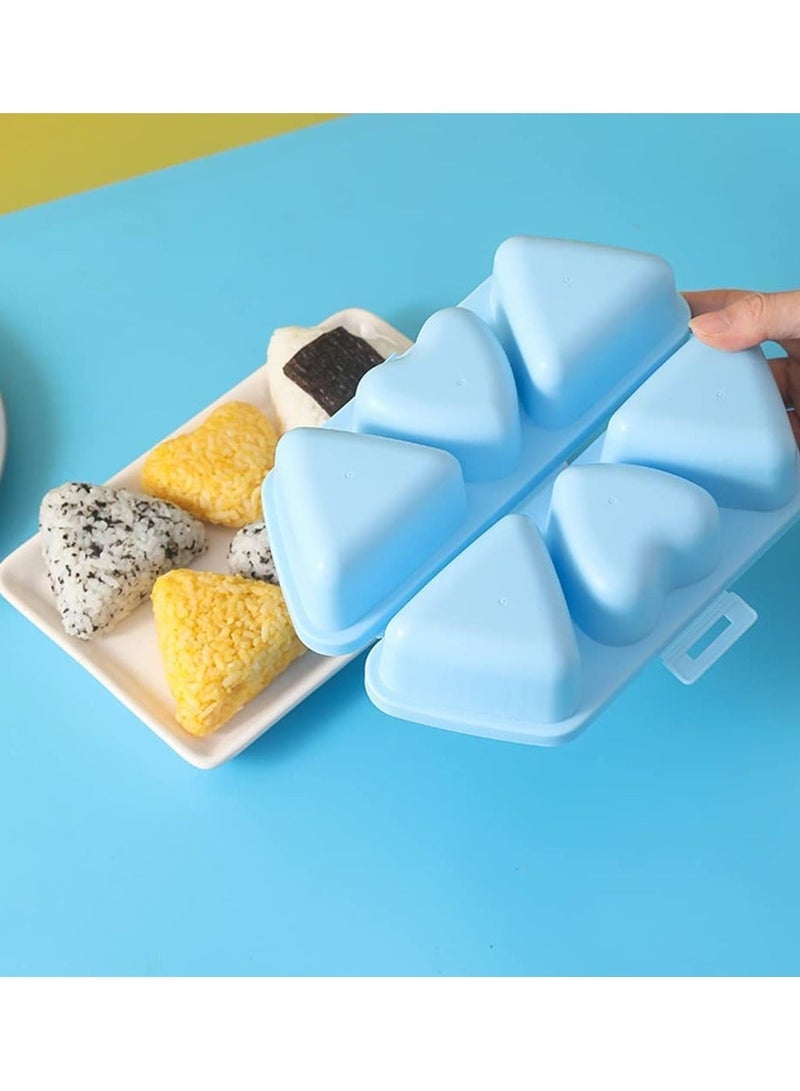نيبمينينت Onigiri Mould Triangle Rice Ball Sushi Makers Paddle 6 in 1 Triangle-Heart for Bento or Japanese Box Meal Children Home Kitchen DIY Nori - Image 5