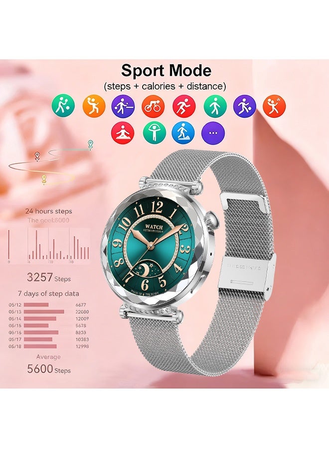 RollsTimi  Smart Watch for Women, Fitness Tracker for Android/iOS, 1.19" AMOLED Screen Smartwatches with Female Cycle, Sleep Monitor, Activity Tracking - Image 1