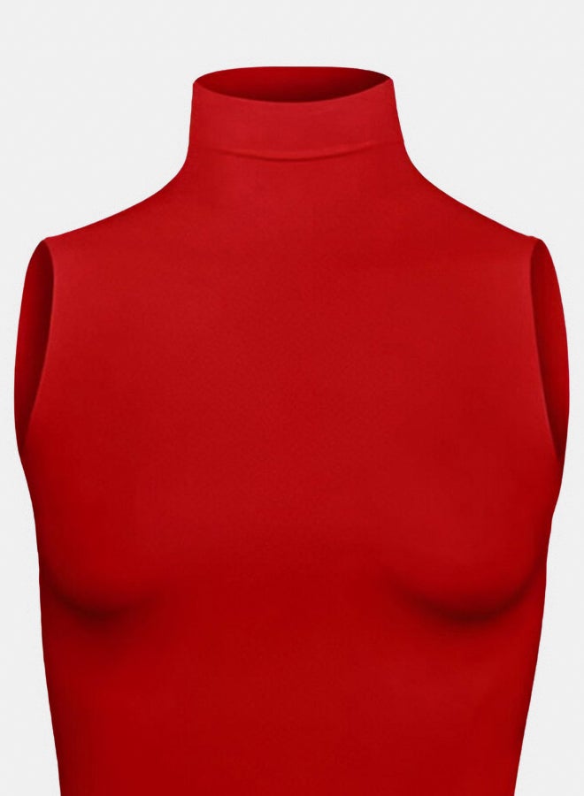 Silvy Lycra Diana Sleeveless High Neck Top For Women - Image 3