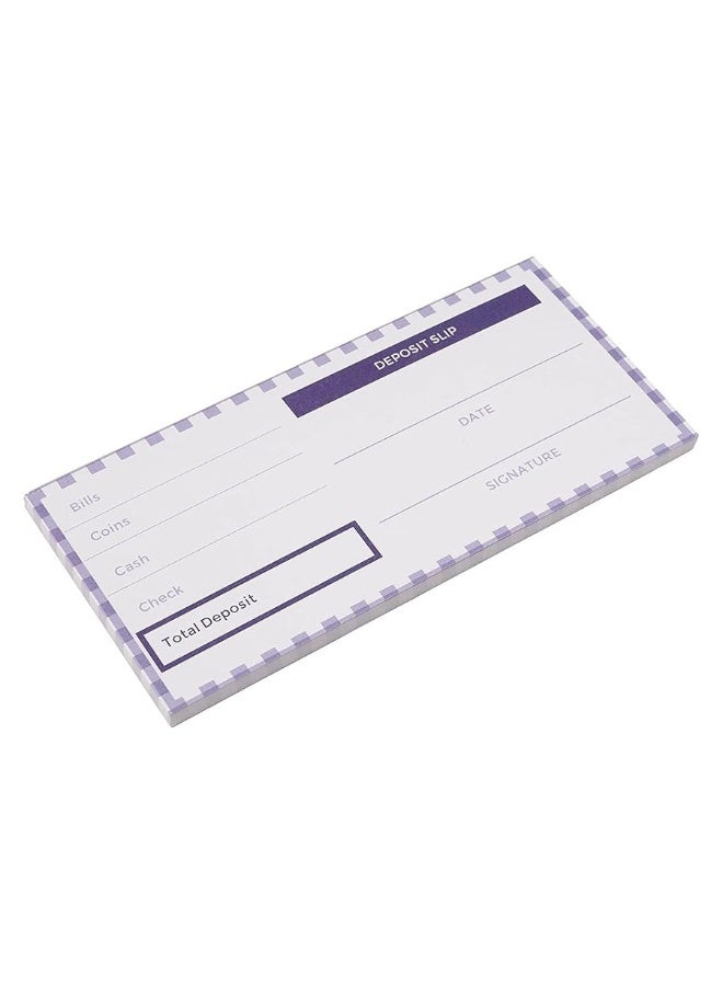 Blue Panda BLUE PANDA 150 Sheets Fake Checkbook for Kids Learning with Pretend Deposit Slip and Check Register for Play School Supplies, Farm Animals Themed  - Image 3
