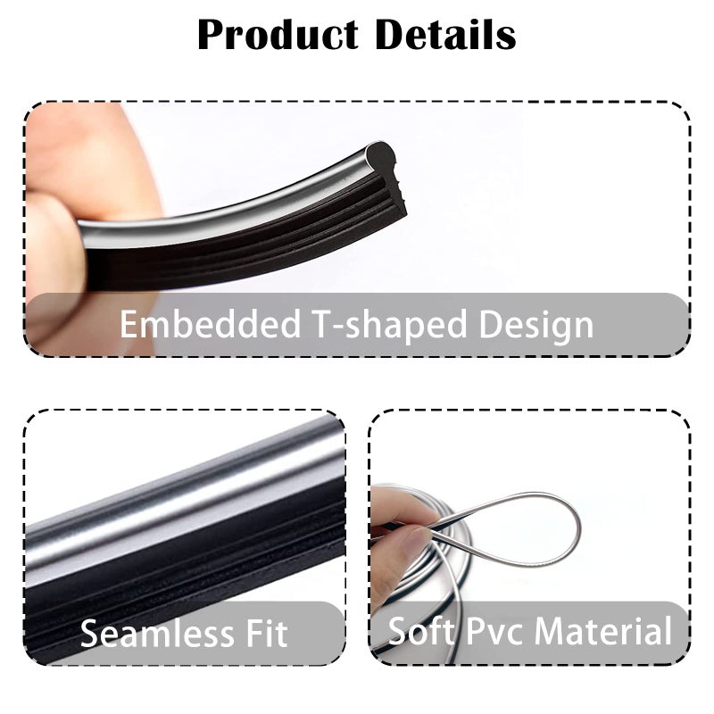 OSIFIT Car Interior Trim Strips,Universal 33ft Car Electroplating Decoration Styling Door Dashboard, Flexible Interior Trim Accessories with Installing Tool(Silver) - Image 3