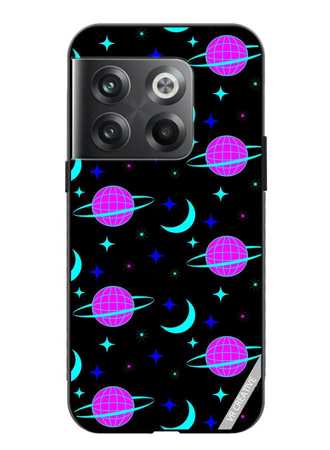 VR CREATIVE Protective Case Cover For OnePlus Ace Pro Pattern On Black Design Multicolour - Image 1