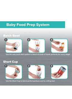 Nuby Nuby Mighty Blender with Cookbook - 22-Piece Baby Food Maker Set for Different Baby Weaning Stages - Cool Gray Design  - Image 5