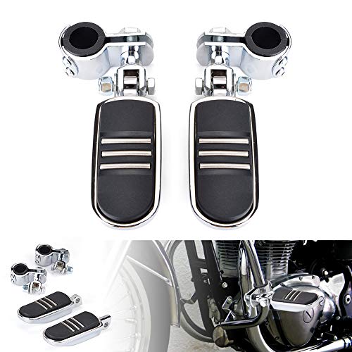 Hutexico Motorcycle Highway Pegs Crash Bar Foot Pegs for Harley Touring Electra Street Glide Road King Sportster Kawasaki 125mm 1 1432mm 1 1334mm Engine Guard Footrest 1 Pair - Image 1