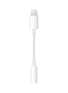 Headphone Jack Adapter For Apple White