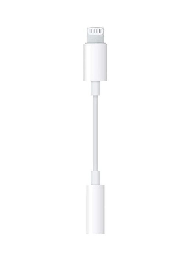 NIBEMINENT - Headphone Jack Adapter For Apple White - Image 1