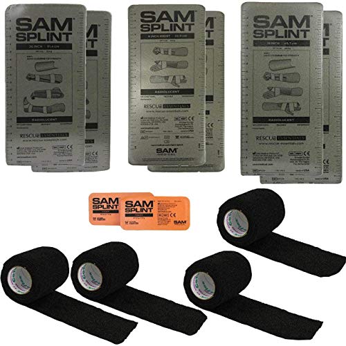 Rescue Essentials SAM® SPLINT COMBO PACK (2-36" SPLINTS, 2-18" SPLINTS, 2-9" SPLINTS, 2 FINGER SPLINTS, & 4 COHESIVE WRAP) - Image 1