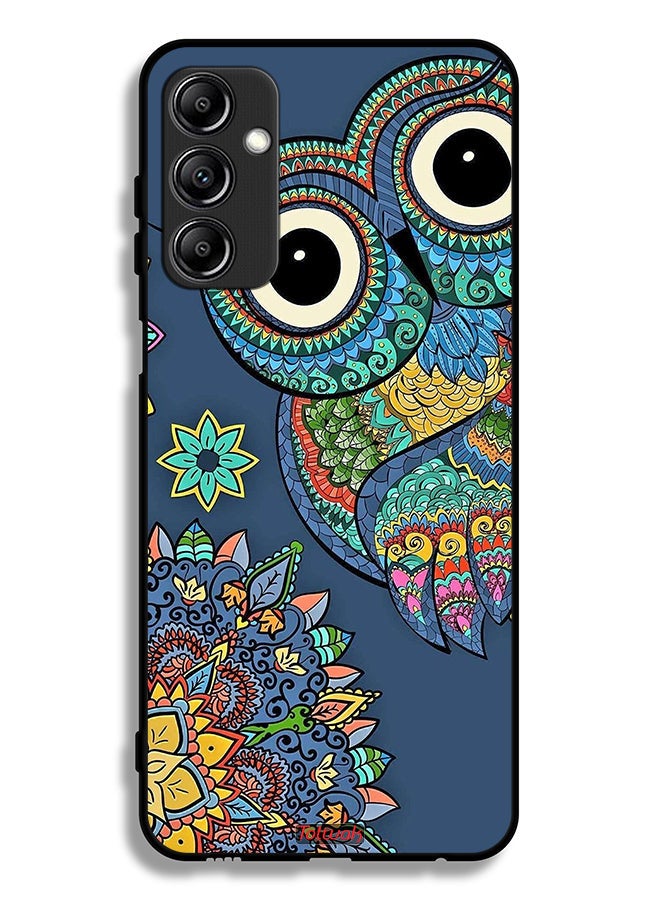 Tolwak Samsung Galaxy A14 5G Protective Case Cover Floral Owl - Image 1