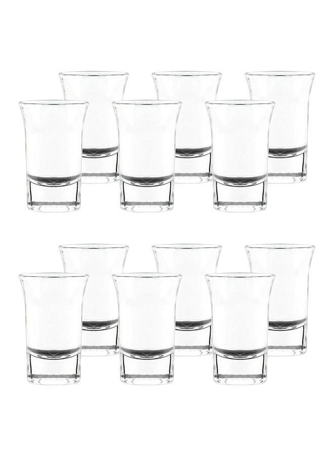 Pack Of 12 Uno Shot Glass Clear - Image 1