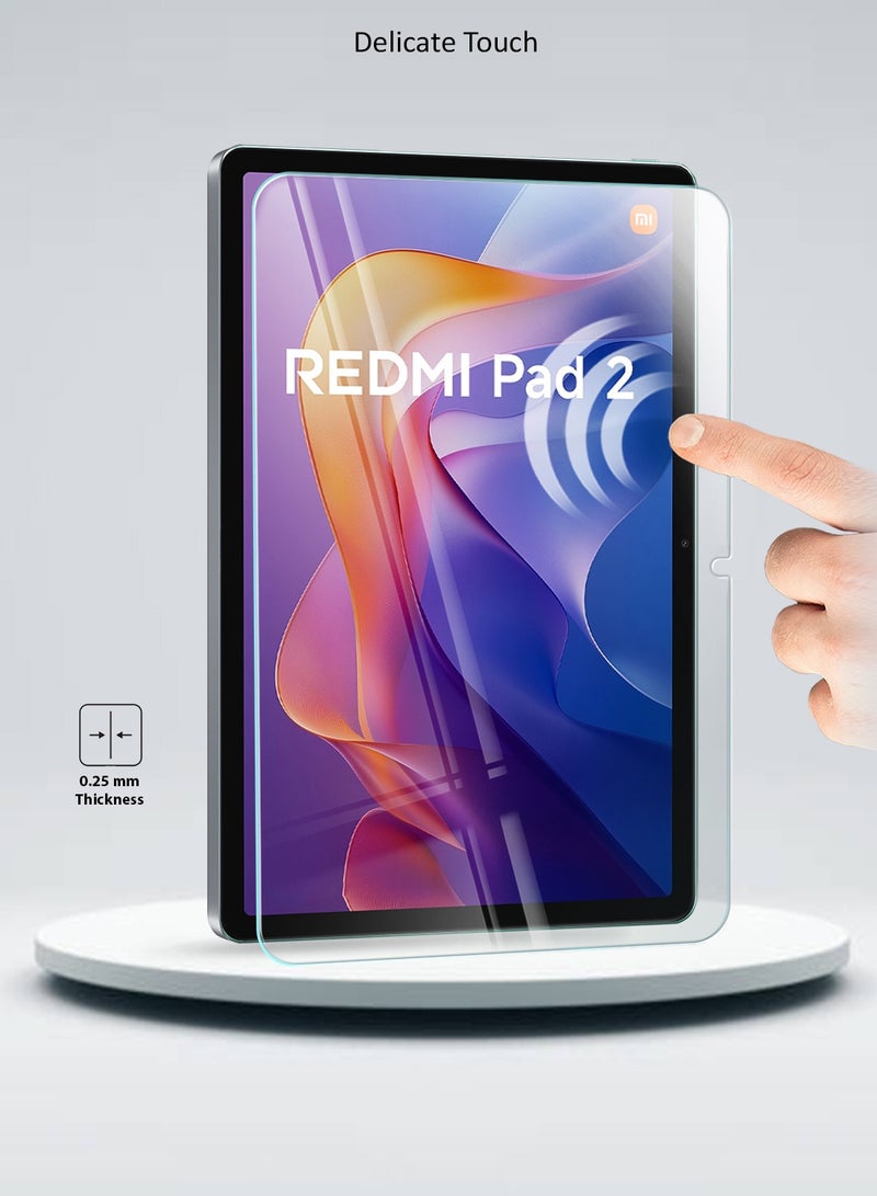 Wtech Xiaomi Redmi Pad 2 2025 (11.0 inches) WTech Premium Series Curved Edges Full Cover Tempered Glass Tablet Screen Protector (TSGPCN) - Clear - Image 5