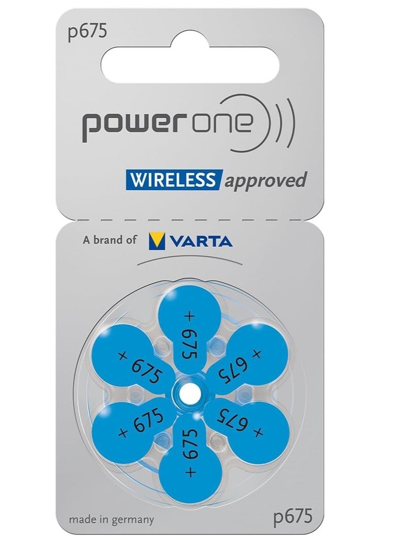 Power One PowerOne 1.45V Original German High Level Hearing Aid Batteries P675  (2 Strips Total 12 Batteries)  - Image 4