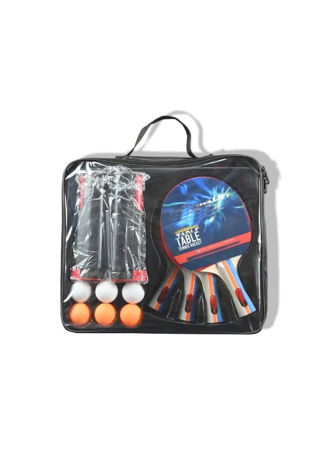 Weinixun Weinixun Portable Professional Table Tennis Racket Set – Includes 4 Paddles, 6 Balls, Retractable Net & Carrying Case – Lightweight Ping Pong Set for All Ages & Skill Levels - Image 5