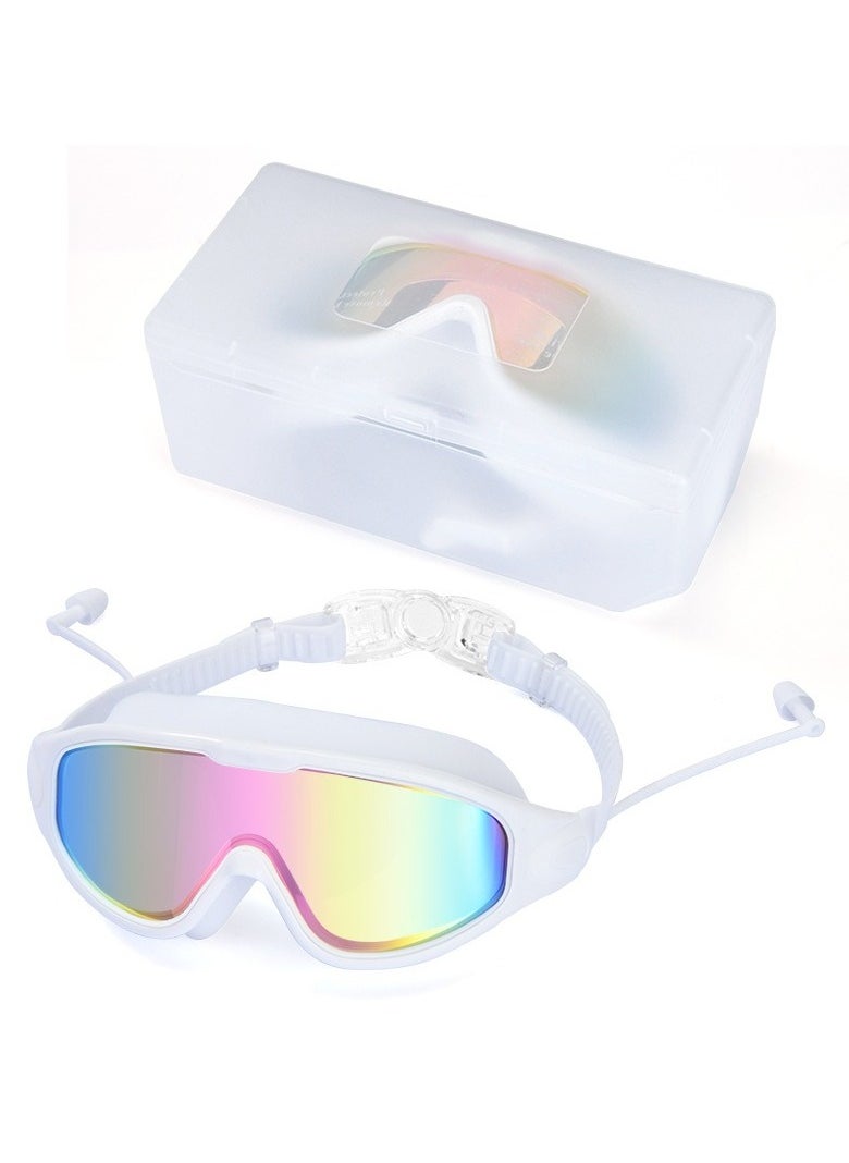 FLYROAD Swim Goggles, Wide View Anti Fog UV Swimming Goggles for Adult, No Leaking Swim Glasses for Men Women Youth  - Image 1