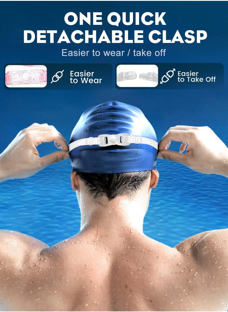 FLYROAD Swim Goggles, Wide View Anti Fog UV Swimming Goggles for Adult, No Leaking Swim Glasses for Men Women Youth  - Image 3