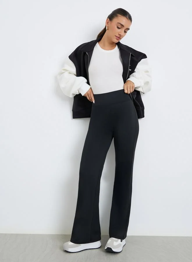 ستايلي بنطلون ليجنز واسع الساق للملابس الخارجية