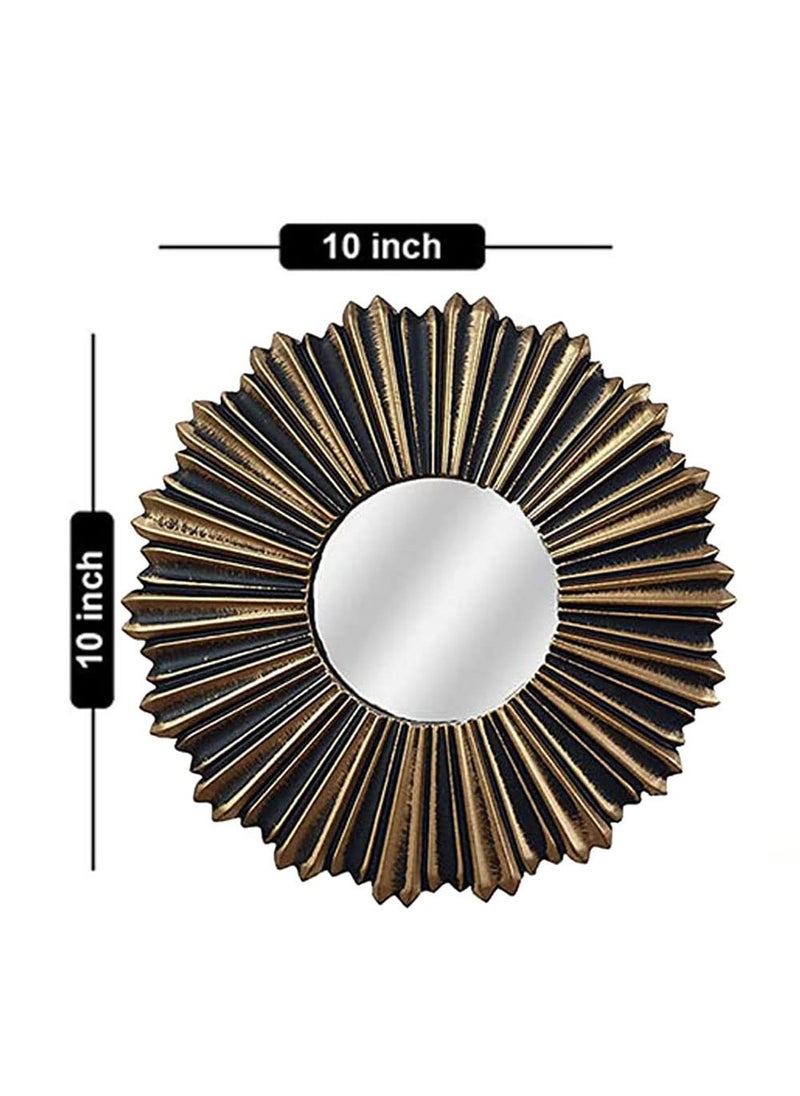 Art Street Art Street Copper Decorative Wall Mirror Set of 2 Wall Hanging Mirrors for Living Room Decoration (Size - 9 x 9 inch)  - Image 3
