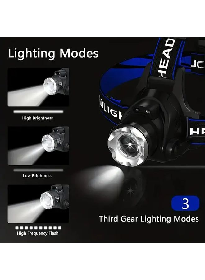 GDSIZHE Motion 3 Modes USB Rechargeable Headlamp Hands-Free Emergency Flashlight for Camping Fishing - Image 5