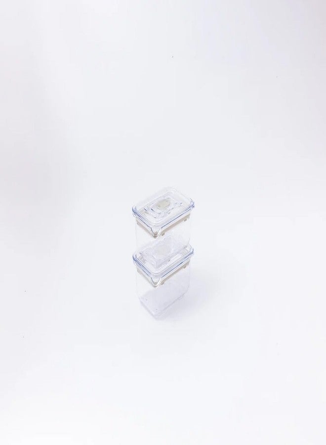 Prepara Latchlok Click 0.9 Cup Food Storage Container, Set of 2, Oat - Image 1