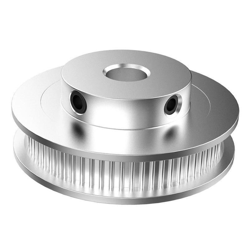 Silver Aluminum Alloy Timing Pulley For Printers High Precision Synchronous Wheel 4X4X1CM - Image 2