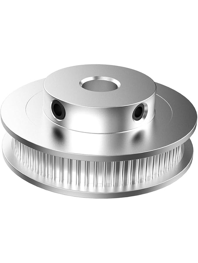 Silver Aluminum Alloy Timing Pulley For Printers High Precision Synchronous Wheel 4X4X1CM - Image 1