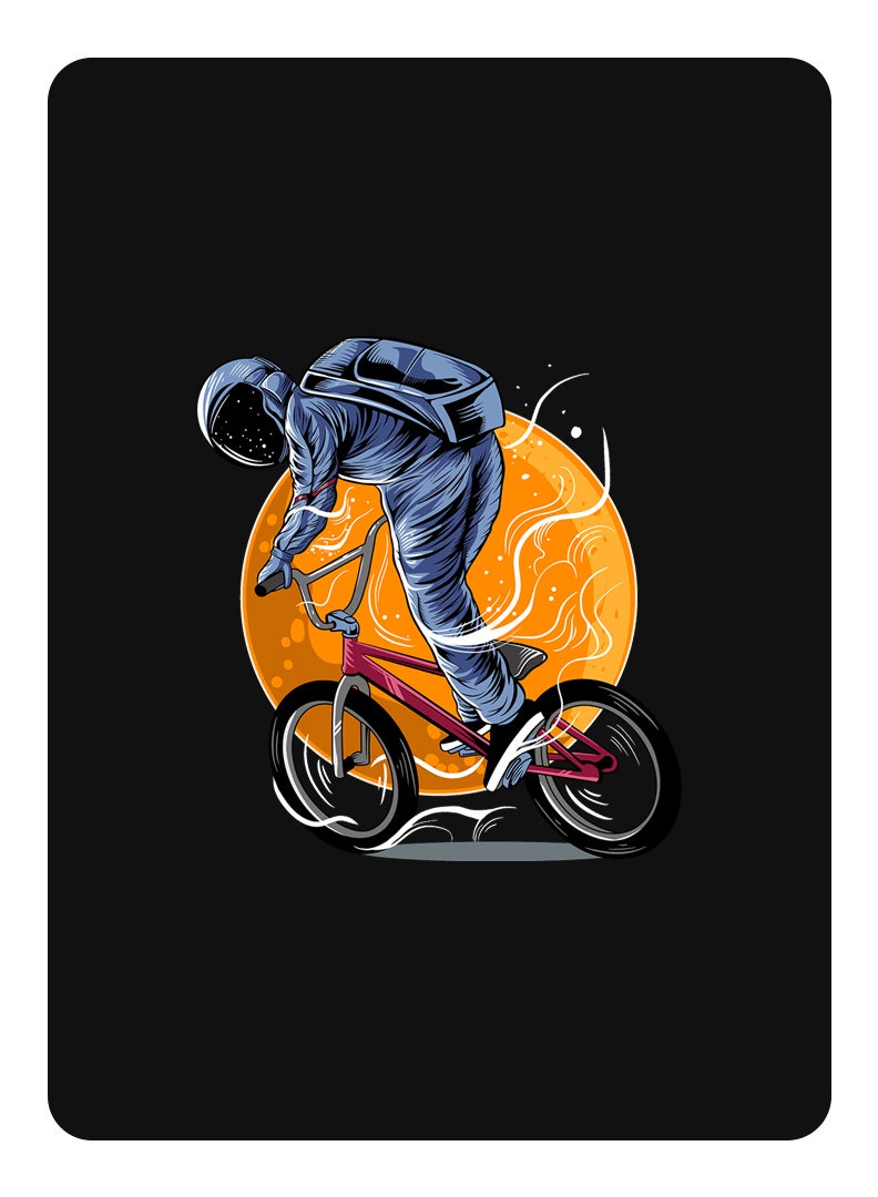 Theodor Protective Flip Case For Apple iPad Pro 12.9 With Trifold Stand Auto Wake Sleep Shockproof Cover Astronaut riding Bike - Image 1